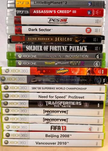 18x Diverse xbox one, 360 en ps3 spellen beschikbaar voor biedingen