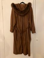 Vintage Gianni Versage leren mantel - maat M - met bont, Kleding | Dames, Jassen | Zomer, Ophalen of Verzenden, Gedragen, Maat 38/40 (M)