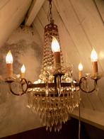 Hanglamp kroonluchter zakmodel antiek brocante vintage, Antiek en Kunst, Ophalen