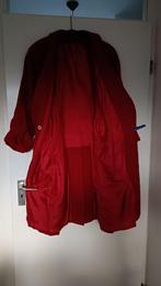 MOOIE LANGE RODE DAMESMANTEL, Ophalen, Zo goed als nieuw, Maat 38/40 (M), Rood