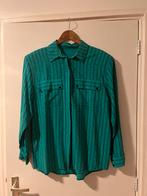 Vintage groene blouse met motiefje. Maat 40, Groen, Ophalen of Verzenden, Zo goed als nieuw