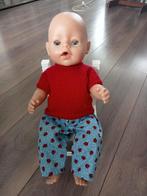 Blauw broekje met lieveheersbeestjes en  trui voor baby born, Ophalen of Verzenden, Nieuw, Babypop