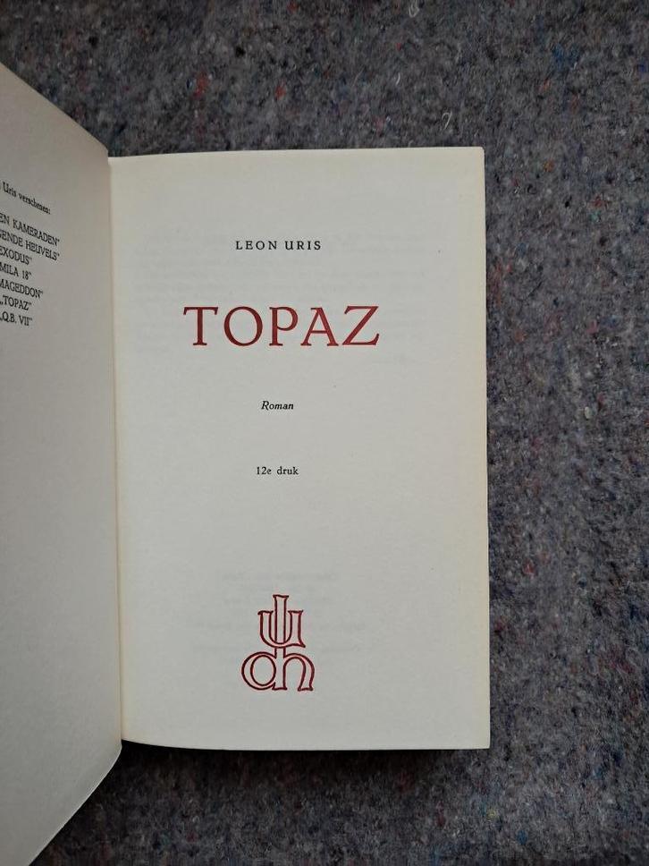 Topaz, Boeken, Literatuur, Gelezen, Ophalen of Verzenden