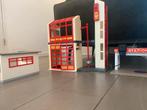 Playmobil Brandweerkazerne, Ophalen of Verzenden, Gebruikt, Complete set