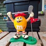M&M golfer dispenser - leuke, vrolijke M&M in golfkledij, Ophalen of Verzenden, Gebruikt