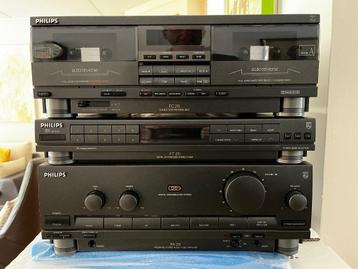 Philips stereo, tuner, radio, dubbel cassette FA 291 beschikbaar voor biedingen