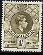 Swaziland - GVI - 1sh p13,5x14, Ophalen of Verzenden, Overige landen