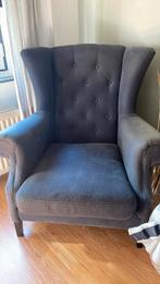 Gratis: Fauteuil donkergrijs, zie omschrijving!, Huis en Inrichting, Fauteuils, 75 tot 100 cm, Gebruikt, Stof, 75 tot 100 cm