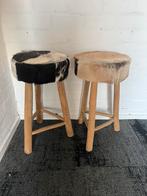 2 hoge krukken, Huis en Inrichting, Krukjes, Ophalen of Verzenden, Zo goed als nieuw, Hout