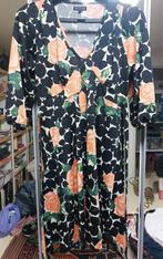 Jurk van King Louie zwart met rozenprint maat L. Retro, Zwart, Maat 42/44 (L), Ophalen of Verzenden, King Louie