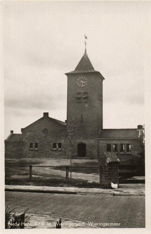 Ned. Herv. Kerk te Wieringerwerf, Wieringermeer - ongelopen, Verzamelen, Ansichtkaarten | Nederland, Ongelopen, Overijssel, 1920 tot 1940