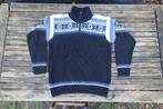 Noorse wintertrui L, Maat 52/54 (L), Zwart, Zo goed als nieuw, Campagnolo