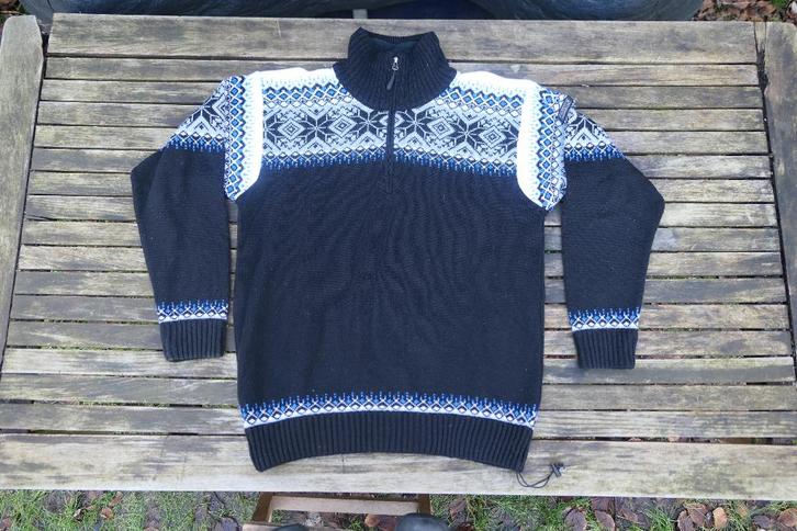 Noorse wintertrui L, Kleding | Heren, Truien en Vesten, Zo goed als nieuw, Maat 52/54 (L), Zwart, Verzenden