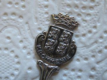 Verzilverd Lepeltje Wapen Krommenie beschikbaar voor biedingen