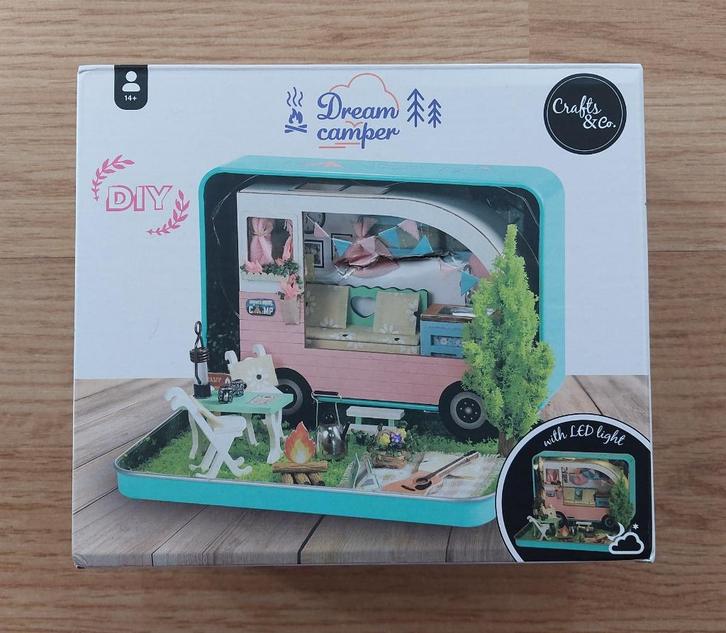 Dream camper in blik van Crafts & Co, Hobby en Vrije tijd, Knutselen, Nieuw, Knutselwerk, Ophalen of Verzenden