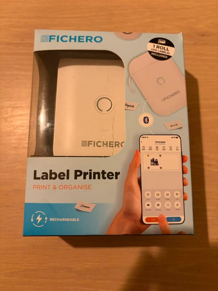 Fichero Label Printer - Nieuw in doos, Computers en Software, Labelprinters, Nieuw, Qwerty, Etiket, Ophalen of Verzenden