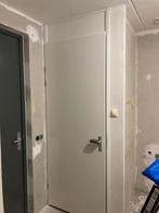 Svedex opdekdeur (90cm) met stalen kozijn 2stk, Ophalen, 80 tot 100 cm, 215 cm of meer, Binnendeur