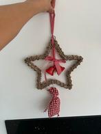 Rotan kersthanger in de vorm van een ster Met verlichting, Ophalen of Verzenden, Nieuw