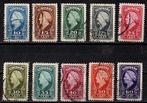 Suriname nr. 229-238 Koningin Wilhelmina 1945 gestempeld, Postzegels en Munten, Postzegels | Suriname, Verzenden, Gestempeld