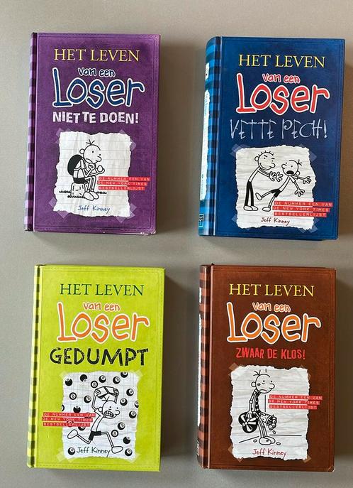 Jeff Kinney - het leven van een loser - deel 2, 5, 7, 8, Boeken, Kinderboeken | Jeugd | 10 tot 12 jaar, Zo goed als nieuw, Ophalen of Verzenden