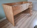 Kinderbed - half hoogslaper steigerhout, Ophalen of Verzenden