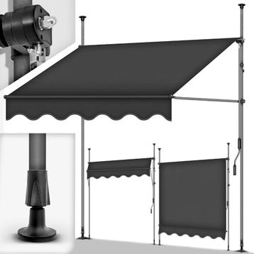 tillvex Clamp Awning, 300 cm, Anthracite with Hand Crank, Ba beschikbaar voor biedingen