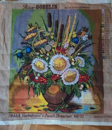 Bloemen stilleven (geborduurd) beschikbaar voor biedingen