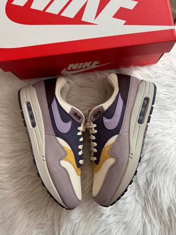 Nike Air Max 1 paars beige bruin Nieuw in Doos EU 44 wmns beschikbaar voor biedingen