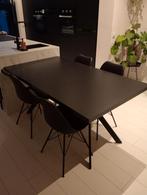 Eettafelset: eettafel met 4 stoelen - Jysk Klarup, Ophalen, Gebruikt, 50 tot 100 cm, 150 tot 200 cm