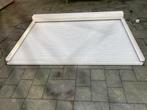 wit ral 9001  electrisch rolluik breed 2.21 x 1.60 mtr hoog, Doe-het-zelf en Verbouw, Rolluiken, Ophalen, Gebruikt, Wit, 200 cm of meer