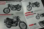 Triumph 1973 ? verkoop folder T150 T140 T120 TR7V TR6R T100r, Motoren, Ophalen of Verzenden, Triumph