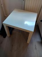 Witte bijzettafel vierkant - 55x55x48,5 cm, Minder dan 55 cm, Gebruikt, Vierkant, Ophalen