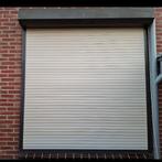 Rolluik 2x, Doe-het-zelf en Verbouw, Rolluiken, Ophalen, Gebruikt, Crème of Beige, Elektrische bediening