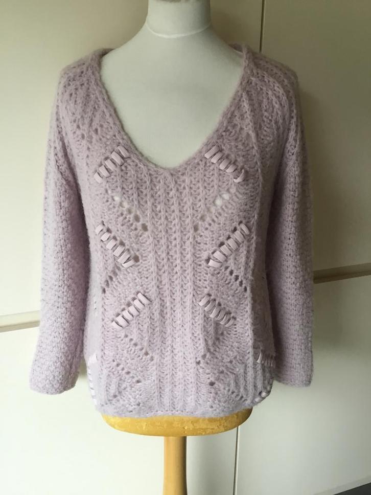 Marccain,Marc Cain trui ruime maat 1 (tot 38), Kleding | Dames, Truien en Vesten, Zo goed als nieuw, Maat 36 (S), Roze, Ophalen of Verzenden