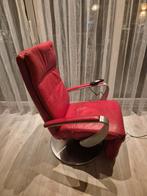 Relax Fauteuil leer draaibaar, Huis en Inrichting, Fauteuils, Ophalen, Gebruikt, 50 tot 75 cm, Leer
