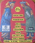 bierviltje van Primus - Gentse feesten 1990, Ophalen of Verzenden, Zo goed als nieuw, Viltje(s), Overige merken