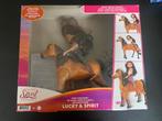Lucky & Spirit - Paard en pop, Kinderen en Baby's, Speelgoed | Poppen, Ophalen of Verzenden, Zo goed als nieuw, Overige typen