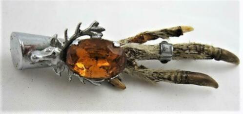 MIZPAH oude Schotse kiltpen, broche grousefoot  (7924-4944), Sieraden, Tassen en Uiterlijk, Broches, Gebruikt, Overige materialen