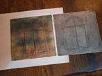 Ets en etsplaat - Abstracte Kunst, Antiek en Kunst, Ophalen of Verzenden