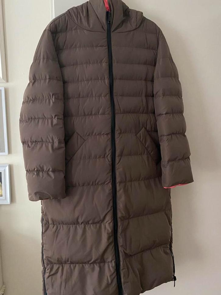 Donsjas met capuchon., Kleding | Dames, Jassen | Winter, Zo goed als nieuw, Maat 38/40 (M), Overige kleuren, Ophalen of Verzenden