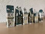 6 keramieken vintage kersthuisjes letterbak/ kerstdorp, Ophalen of Verzenden, Zo goed als nieuw