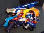 Nerf Feest (pistolen, pijlen, vests & blaster boards), Ophalen of Verzenden, Gebruikt