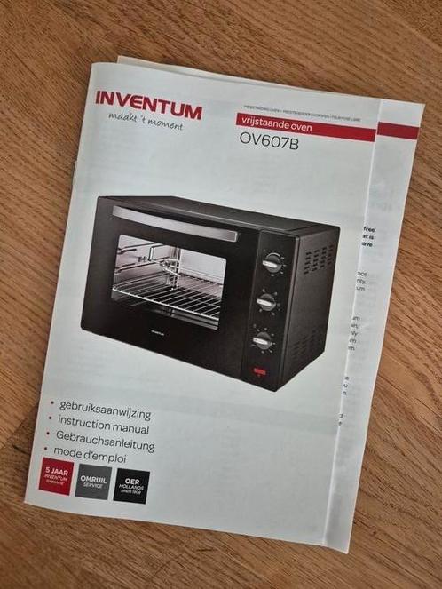Vrijstaande Oven Inventum OV607B, Witgoed en Apparatuur, Ovens, Zo goed als nieuw, Vrijstaand, Oven, 45 tot 60 cm, 45 tot 60 cm