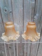 2 vintage lampekapjes, rokmodel, samen, Ophalen of Verzenden, Zo goed als nieuw, Rond, Minder dan 25 cm