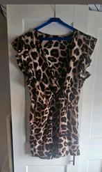 Tijgerprint jurk, Maat 38/40 (M), Bruin, Ophalen of Verzenden, Zo goed als nieuw