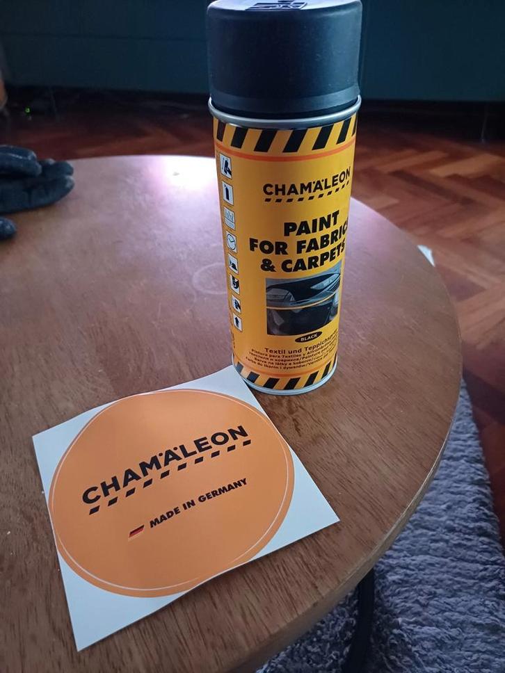 Chameleon Textielverf Zwart 400ml - Nieuw!, Auto diversen, Tuning en Styling, Ophalen of Verzenden