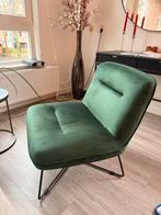 Groene design fauteuil J-line, Huis en Inrichting, Fauteuils, Ophalen, Minder dan 75 cm, Zo goed als nieuw, Stof