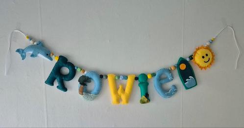 Naamslinger namebanner, Kinderen en Baby's, Kinderkamer | Inrichting en Decoratie, Nieuw, Wanddecoratie, Ophalen of Verzenden