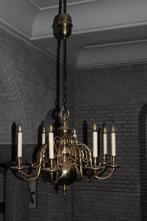 Koperen kroonluchter-8 lampen perfecte staat, Ophalen, Koper