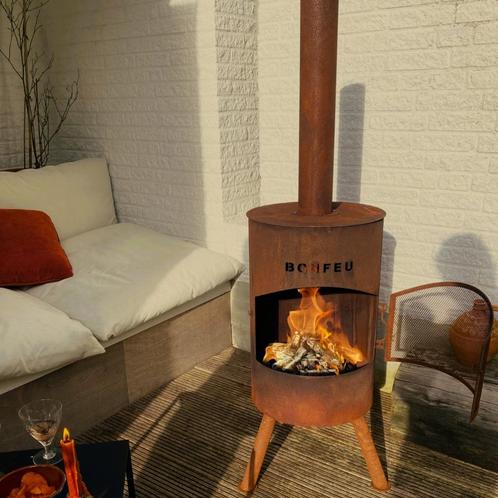Tuinhaard Cortenstaal BonTon 50 van Bonfeu, Tuin en Terras, Tuinhaarden, Nieuw, Ophalen of Verzenden